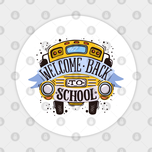 Welcome Back To School Magnet by Mako Design 